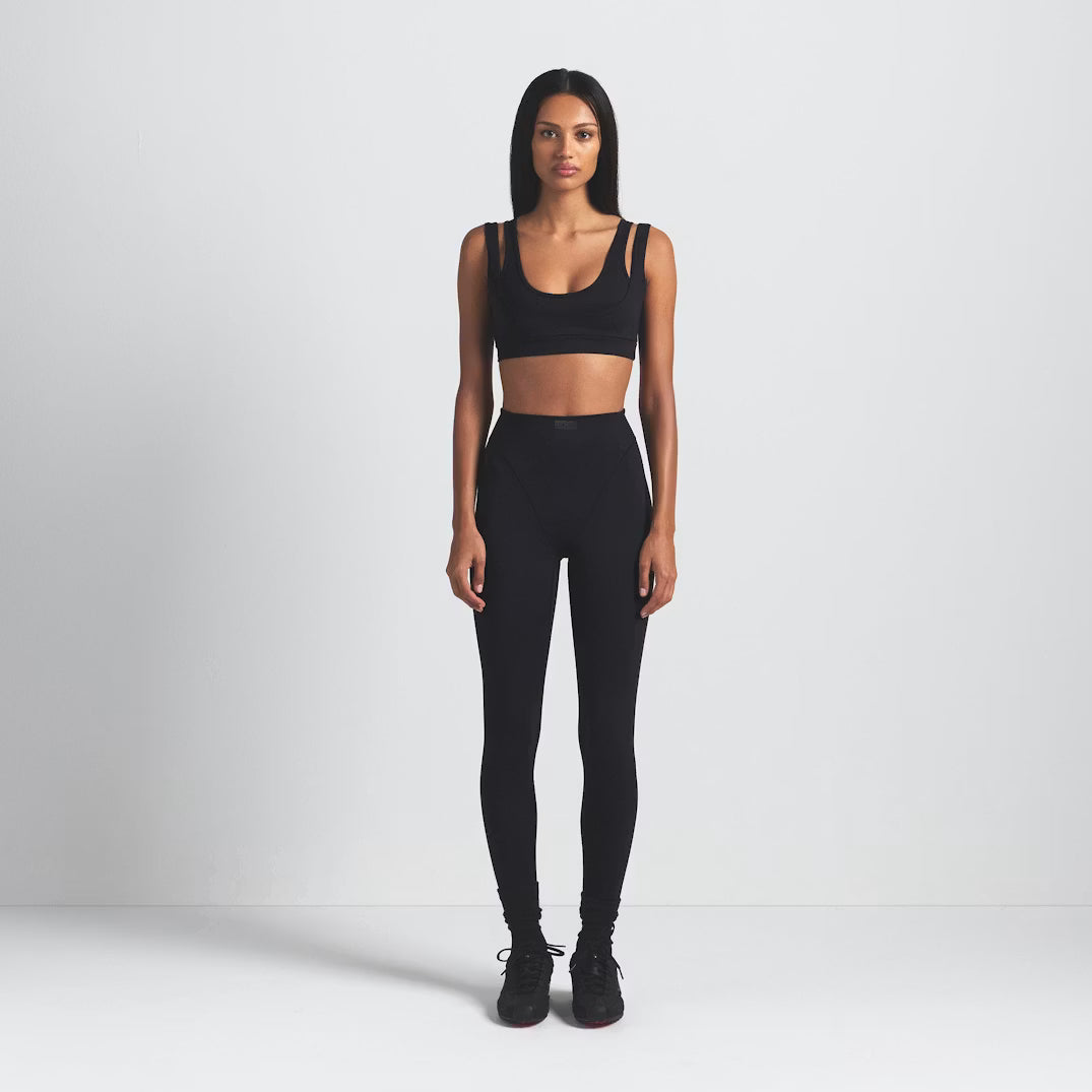 Matte Double Strap Scoop Bra