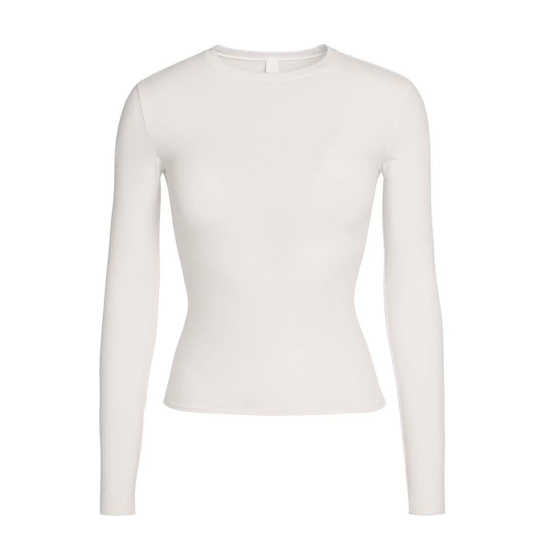 Cotton Jersey Long Sleeve T-Shirt