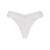 Lightweight Cotton Wide Lace Thong
