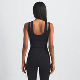 Matte Double Strap Scoop Tank