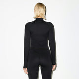 Matte Mock Neck Full Zip Jacket