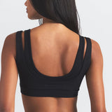Matte Double Strap Scoop Bra