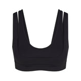 Matte Double Strap Scoop Bra